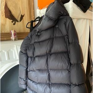 Rick Owens black puffer coat